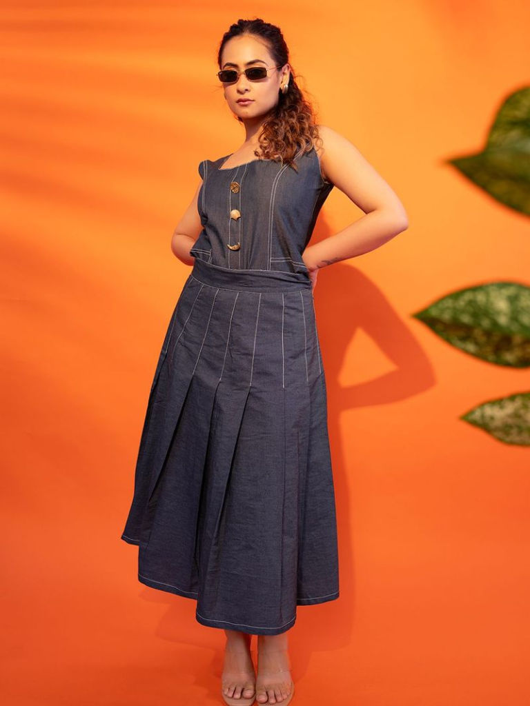 Blue Denim Co-ord Set