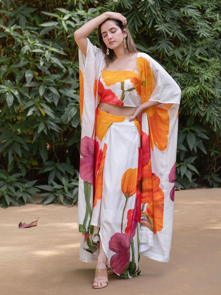 Multicolor Printed Viscose Muslin Co-ord Set