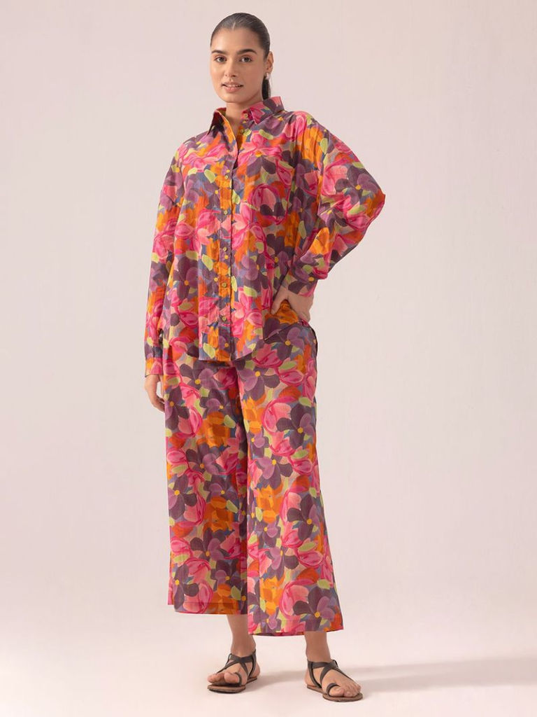 Multicolor Printed Cotton Co-ord Set