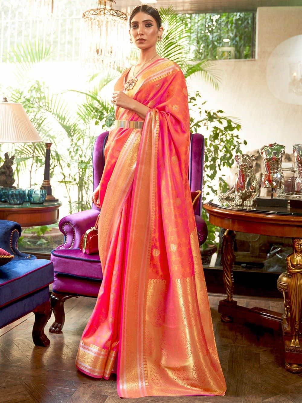 Gorgeous half silk saree/online special offer | Rongpolli