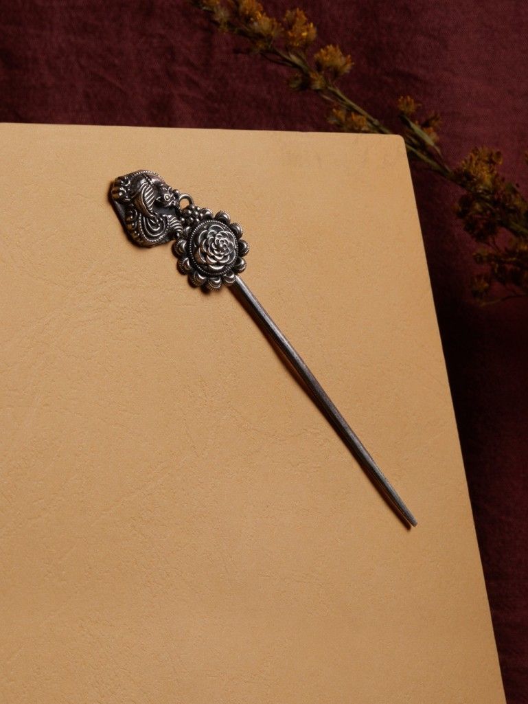 Silver Handcrafted Hair Pin