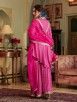 Pink Printed Muslin Embroidered  Sharara Suit- Set of 3