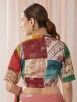 Multicolor Kantha Patchwork Silk Blouse