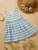 Blue White Printed Cotton Dress