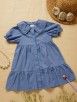 Blue Cotton Chambray Dress
