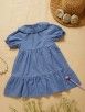 Blue Cotton Chambray Dress