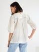Ivory Embroidered Poplin Top