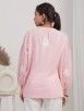 Pink Embroidered Cotton Top