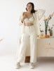 Off White Rayon Co-ord Set- Set of 3