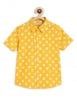 Yellow Bandhani Printed Cotton Shirt with Dhoti - Set of 2