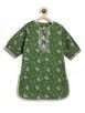 Green Printed Cotton Suit - Set of 3