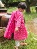 Pink Bandhani Cambric Cotton Suit - Set of 3