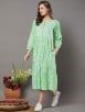 Green Chikankari Cotton Dress