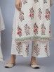 Pink White Hand Block Printed Cotton Suit - Set of 3