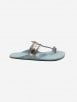 Pastel Blue Handcrafted Leather Slip Ons