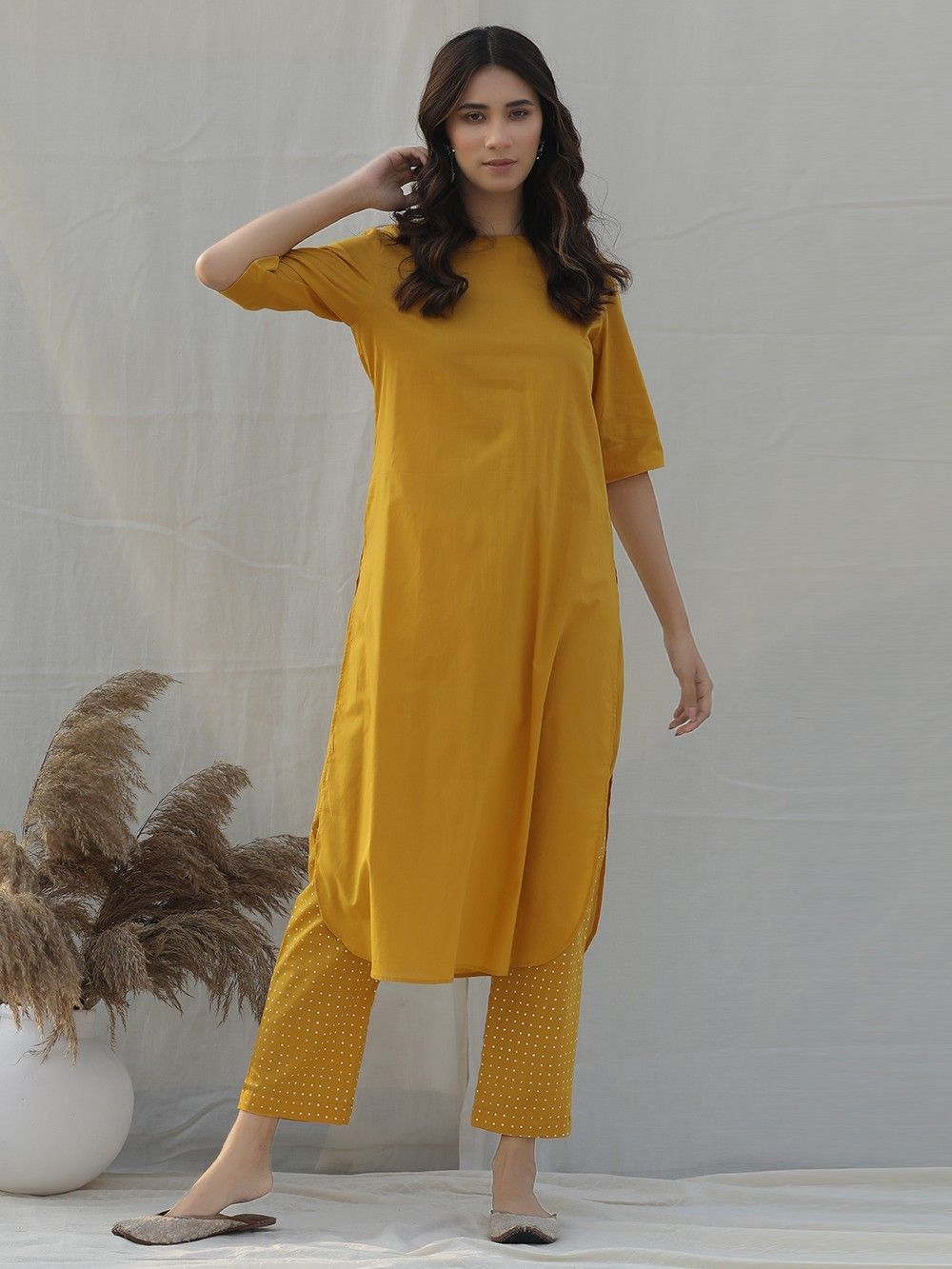DEER HALDI KURTA SET