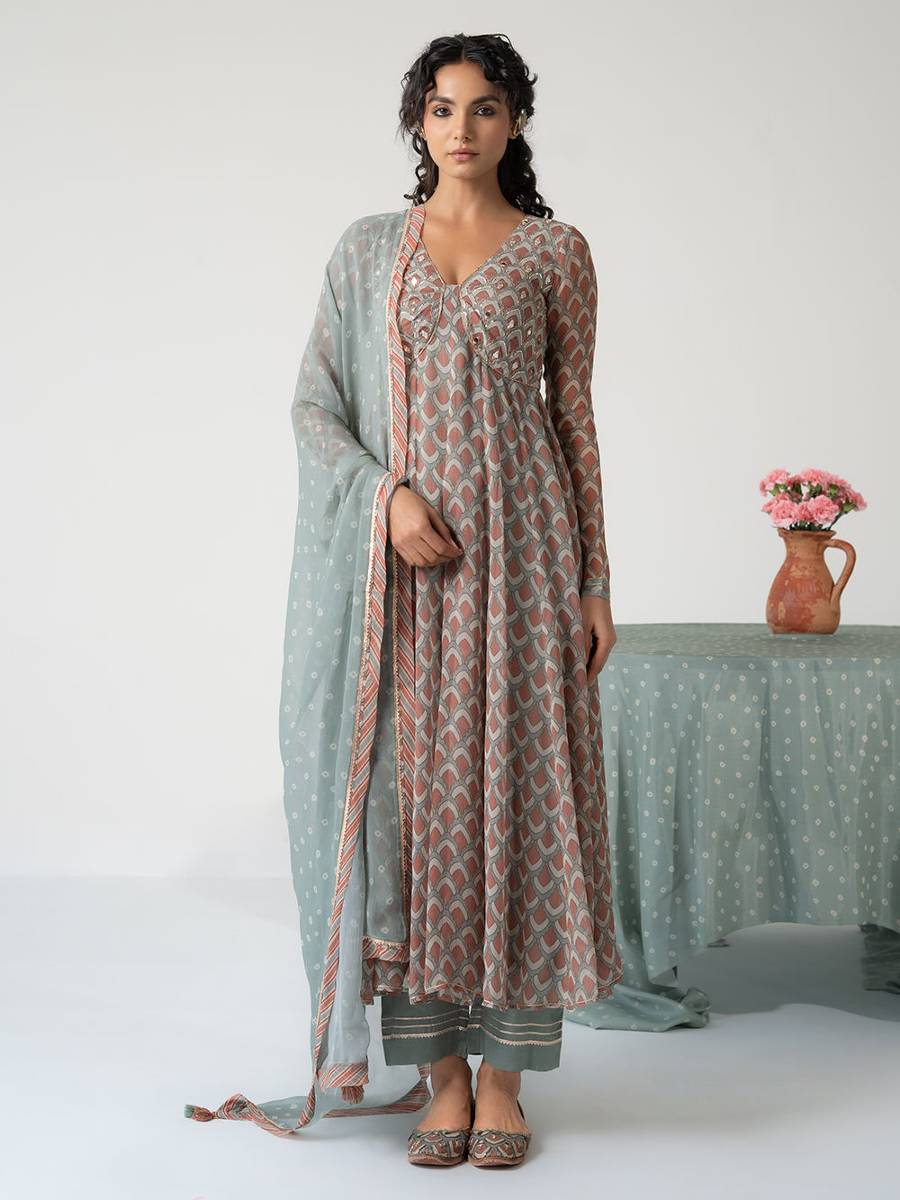 sachin and babi light blue dress Chiffon Dresses Online: Shop Online in USA main image 0