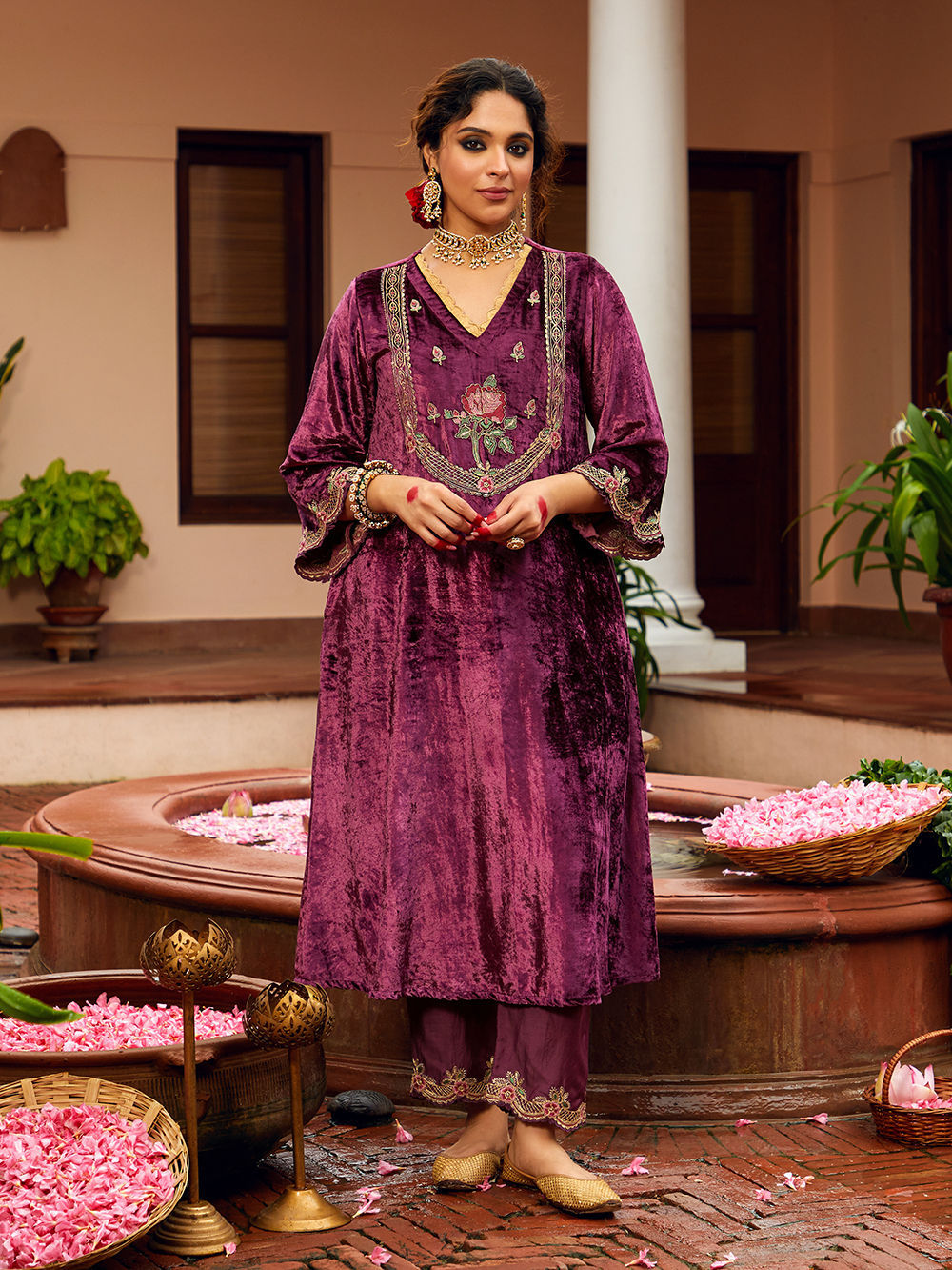 sachin and babi light blue dress The Pull-On Wide-Leg Ankle Pant in Embroidered Poplin