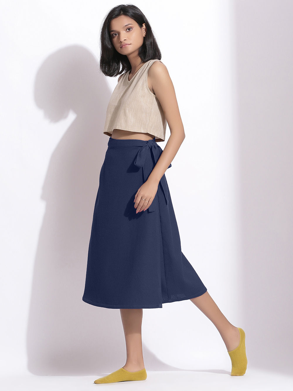 Blue Cotton Skirt