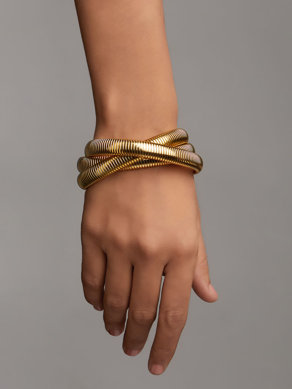 Gold Plated Handcrafted Brass Bracelet