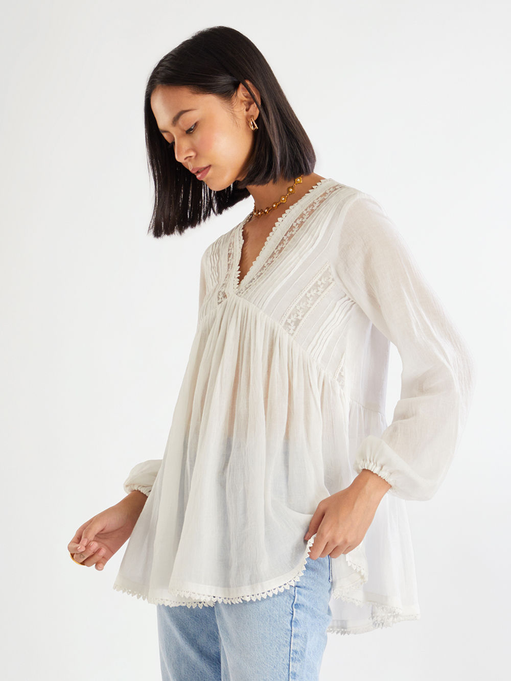 Ivory Cotton Top