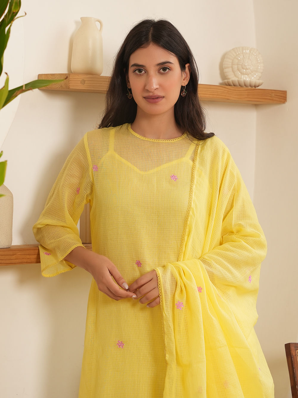 kota dress designs Buy Printed Kota Doria Anarkali Kurta Online for Woman