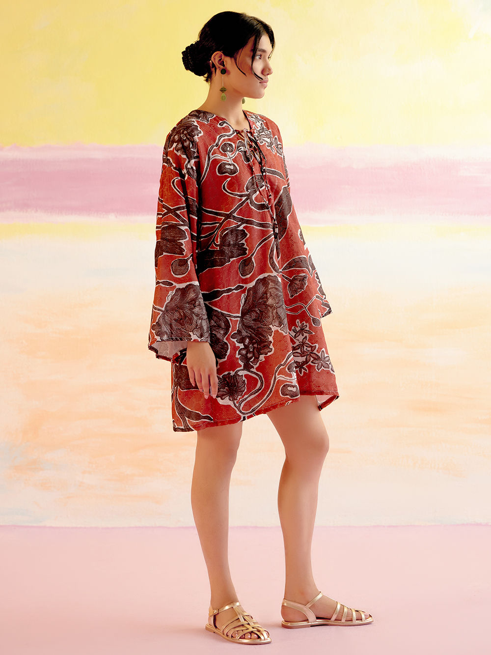 cotton schiffli dress Buy White Schiffli Embroidered Cotton Fit-And-Flare One-Piece Dress Online in USA at $56.00