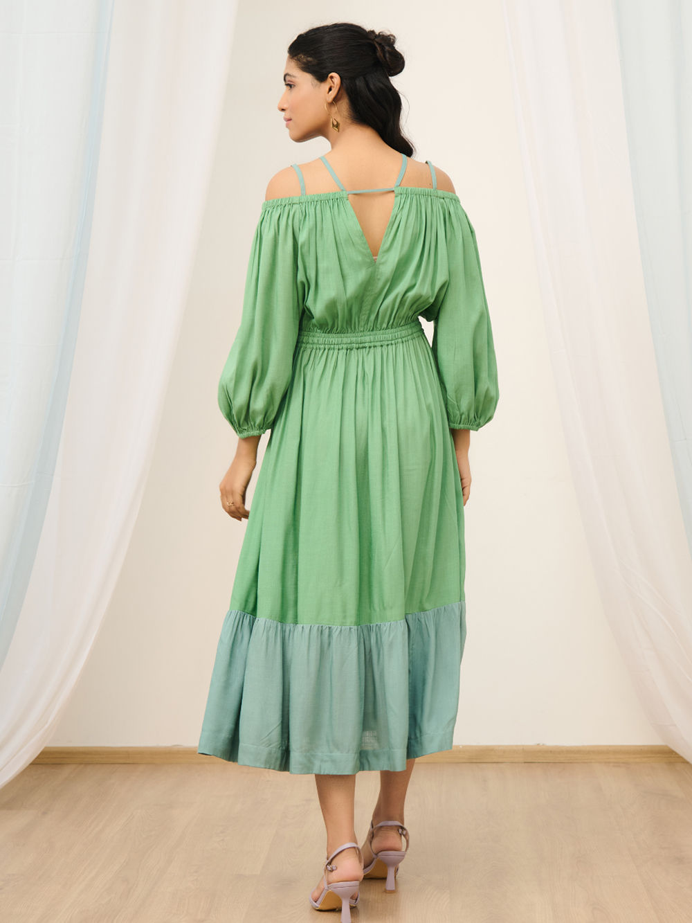 Sea Green Cotton Dress