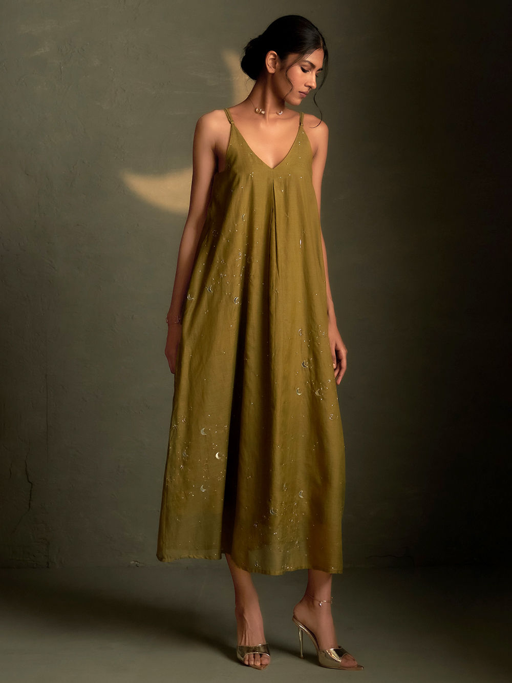 open lace back dress Plus Size Fitted One Shoulder Satin Gown by Ladivine PT004C main image 0