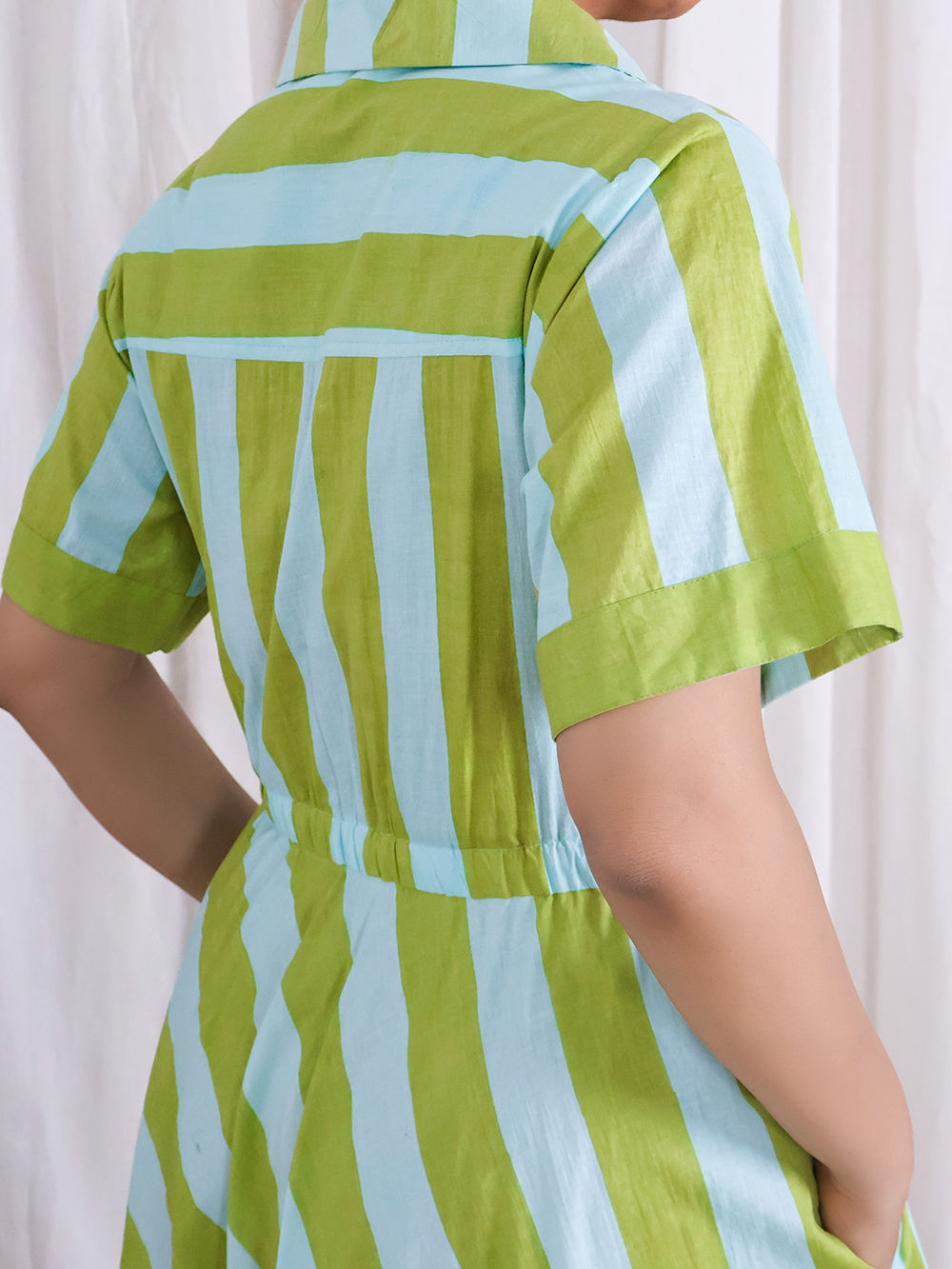 slim fit dress slacks NEWEST ARRIVAL Blue/Green Bold Striped Midi Dress  Five Points Boutique
