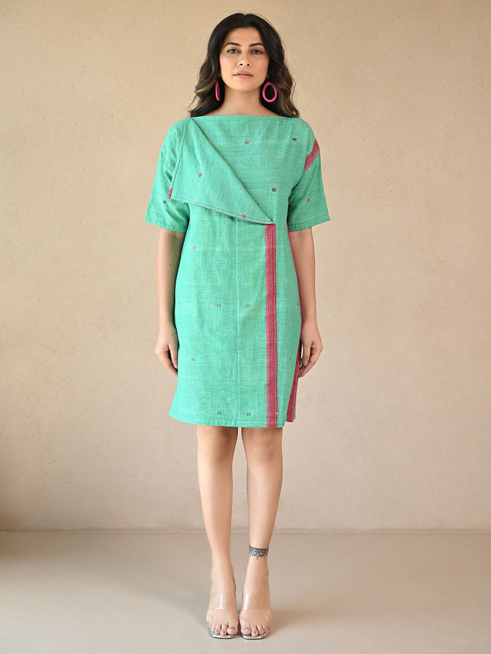 Ladies Shrug Mint Green Shrug Mint Green Handwoven Kala Cotton Top Ladies Shrug Mint Green Shrug Mint Green Handwoven Kala Cotton Top