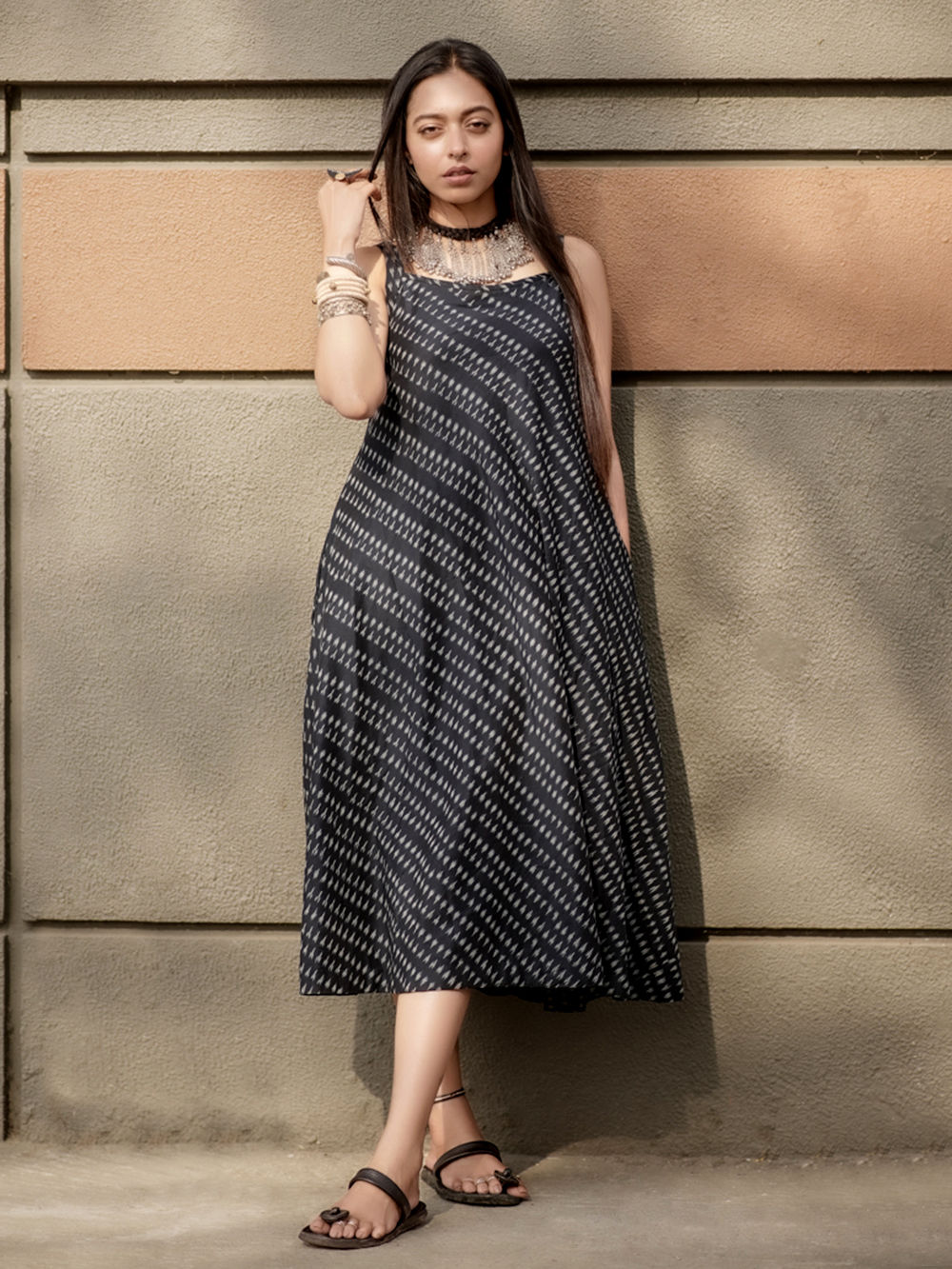Cation Black Printed Dress
