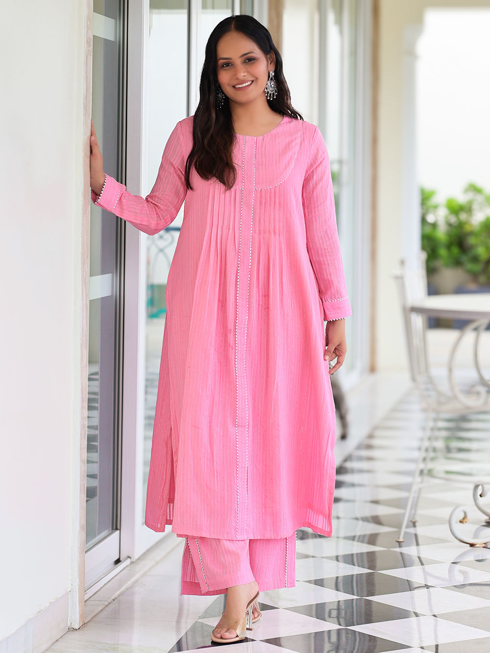 white christmas dresses Women's Bandhani Silk Dress – Trendia