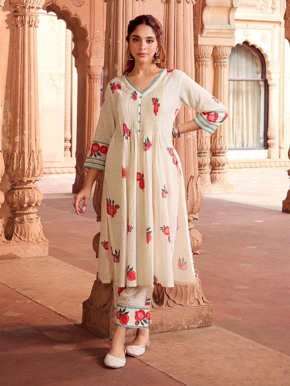 Lottes Printed Kurta with Pant main image 1
