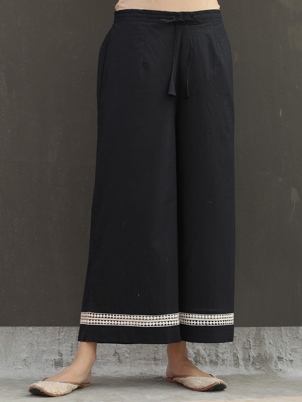 Peach Cotton Palazzo
