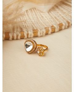 Gold Plated Handcrafted Brass Ring