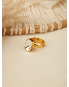 Gold Plated Handcrafted Brass Ring