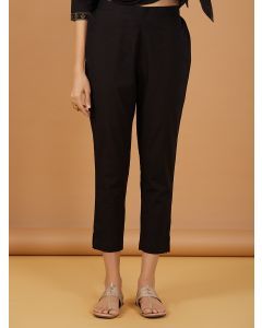 Black Cotton Pants
