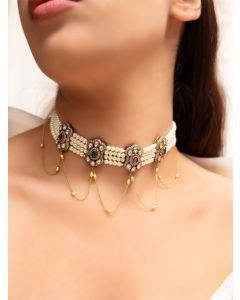 Gold Toned Handcrafted Brass Choker