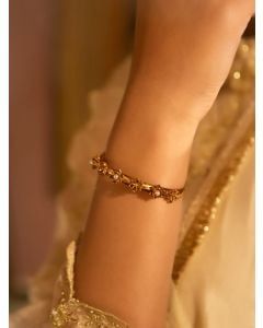 Gold Plated Handcrafted Brass Bangle