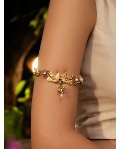 Gold Plated Handcrafted Brass Armlet