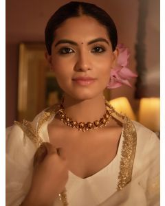 Gold Plated Handcrafted Brass Choker