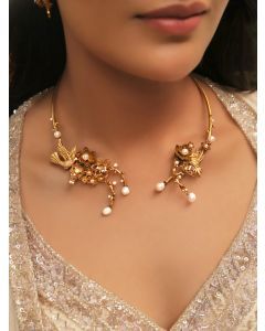 Gold Plated Handcrafted Brass Hasli