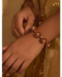Gold Plated Handcrafted Brass Bangle