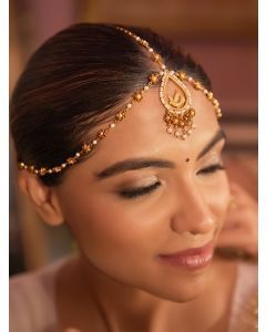 Gold Plated Handcrafted Brass Mathapatti