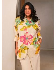 Multicolor Printed Cotton Shirt