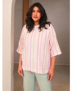 Multicolor Striped Cotton Top