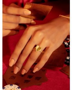Gold Plated Handcrafted Brass Ring