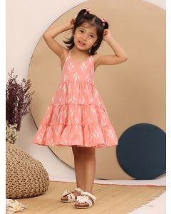 Pink Printed Cotton Dress