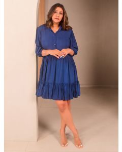 Blue Cotton Dress